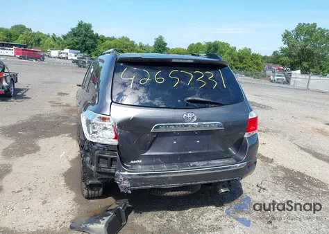 2013 Toyota Highlander Limited V6 z USA, uszkodzony, nr VIN 5TDDK3EH5DS185998